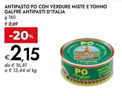 Galfre - Antipasto Po Con Verdure Miste E Tonno Antipasti D'italia