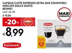 Benent - Capsule Caffè Espresso Extra Bar Compatibili Nescafe Dolce Gusto