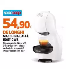 De Longhi -  Macchina Caffè EDG110WB