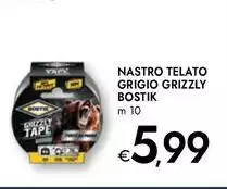 Bostik - Nastro Telato Grigio Grizzly