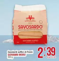 Giovanni moro - Savoiardi Soffici Di Fonni