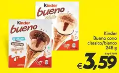 Kinder - Bueno Cono Classico/bianco