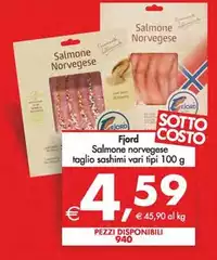 Fjord - Salmone Norvegese Taglio Sashimi