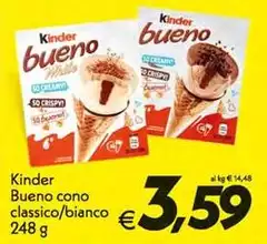 Kinder - Bueno Cono Classico/bianco