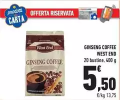 West End - Ginseng Coffee