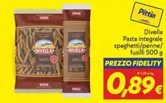 Divella - Pasta Integrale Spaghetti/Peanel Fusilli