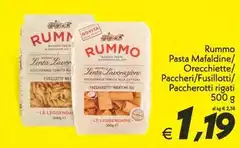 Rummo - Pasta Mafaldine/Orecchiette/Paccheri/Fusillotti/Paccherotit