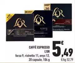 L'or Espresso - Caffè Espresso