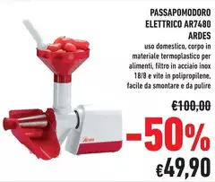 Ardes - Passapomodoro Elettrico AR7480