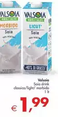 Valsoia - Soia Drink Classico/light/ Morbido