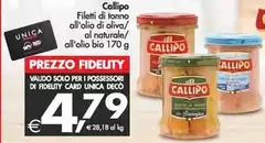 Callipo - Filetti Di Tonno All'Olio Di Oliva/ Al Naturale/ All'Olio Bio