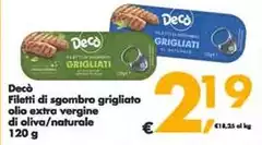 Decò - Filetti Di Sgombro Grigliato Olio Extra Vergine Di Oliva/Naturale