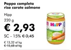 Hipp - Pappa Completa Riso Carote Salmone