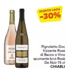 Chiarli - Pignoletto DOC Frizzante Rose Di Bacco O Vino Spumante Brut Rosè De Noir