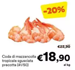 Coda Di Mazzancolla Tropicale Sgusciata