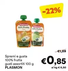 Plasmon - Spremi E Gusta 100% Frutta