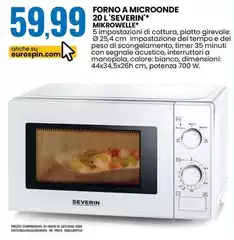 Severin - Forno A Microonde 20 L'