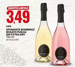 Spumante Bombino/Rosato Puglia IGP Extra Dry