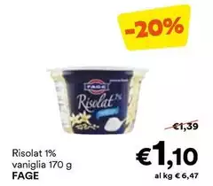 Fage - Risolat 1% Vaniglia
