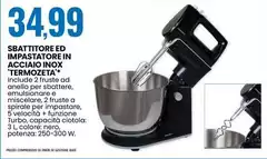 Termozeta - Sbattitore Ed Impastatore In Acciaio Inox
