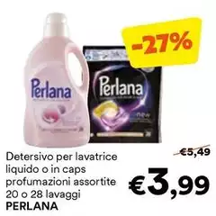 Perlana - Detersivo Per Lavatrice Liquido O In Caps