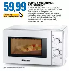 Severin - Forno A Microonde 20l
