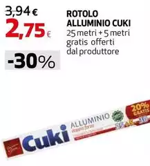 Cuki - Rotolo Alluminio