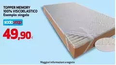 Topper Memory 100% Viscoelastico