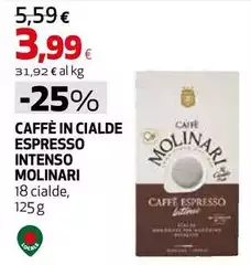Molinari - Caffè In Cialde Espresso Intenso