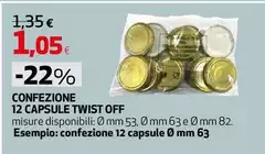 Capsule - Confezione 12  Twist Off