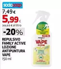 Vape - Repulsivo Family Active Lozione Antipuntura