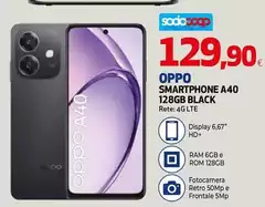 Oppo - A40 128GB Black