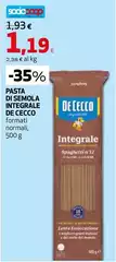 De Cecco - Pasta Di Semola Integrale