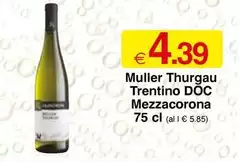Mezzacorona - Muller Thurgau Trentino DOC