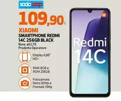 Xiaomi - Smartphone Redmi 14C 256GB Black