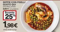 Gusto Qui - Seppie Con Piselli