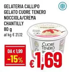 Callipo - Galateria  Gelato Cuore Tenero Nocciola/Crema