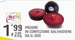 Metis - Prugne In Confezione Salvaigiene