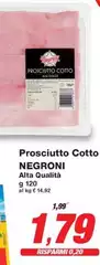 Negroni - Prosciutto Cotto Alta Qualità