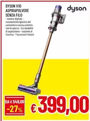 Dyson - V10 Aspirapolvere Senza Filo
