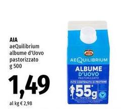 Aia - Aequilibrium Albume D'Uovo Pastorizzato