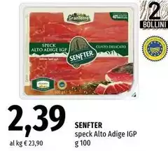 Senfter - Speck Alto Adige IGP