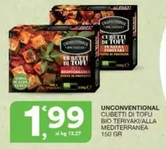 Unconventional - Cubetti Di Tofu Bio Teriyaki/alla Mediterranea