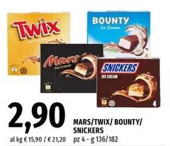Twix - Mars//Bounty/Snickers