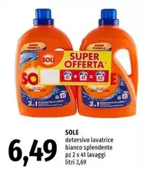Sole - Detersivo Lavatrice Bianco Splendente