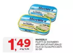 Mareblu - Filetti Di Sgombro Affumicat/Naturale/ Olio Di Oliva/piccanti