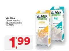Valsoia - Drink Avena/ Classico/ Riso