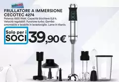 Cecotec - Frullatore A Immersione 4274