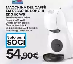 De Longhi - Macchina Del Caffè Espresso  EDG110 WB