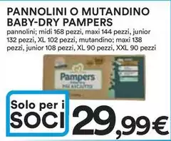 Pampers - Pannolini O Mutandino Baby-Dry